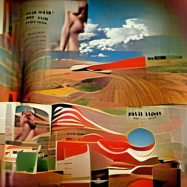 Lone Figure on a Desolate Plain