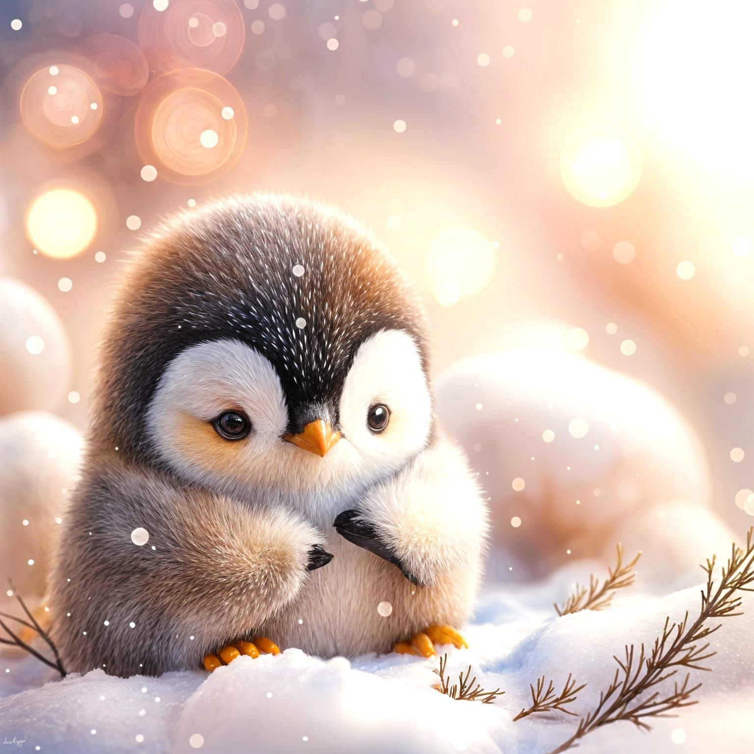 Adorable Penguin Portrait