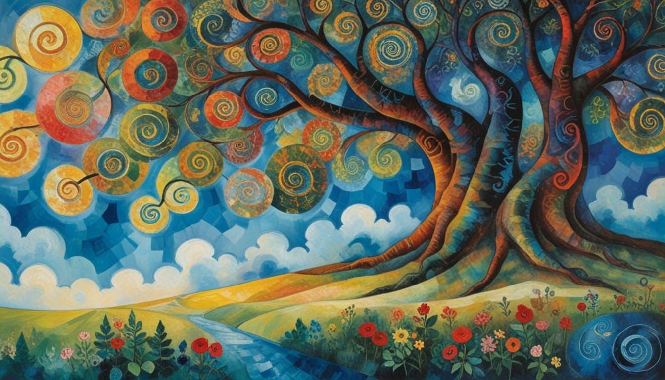 (tree:1.1), Paul Klee and Marc Chagall, (spirals and swirls ...