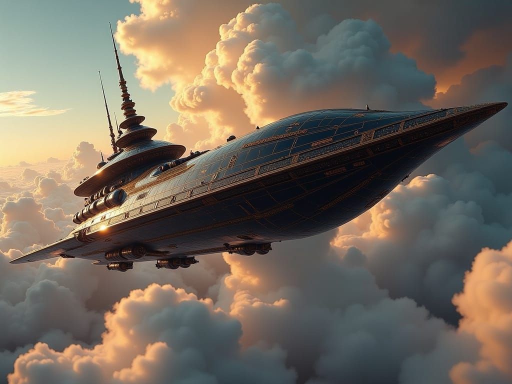 Dauntless Approaches Derelict Station in Rococo-wave Style