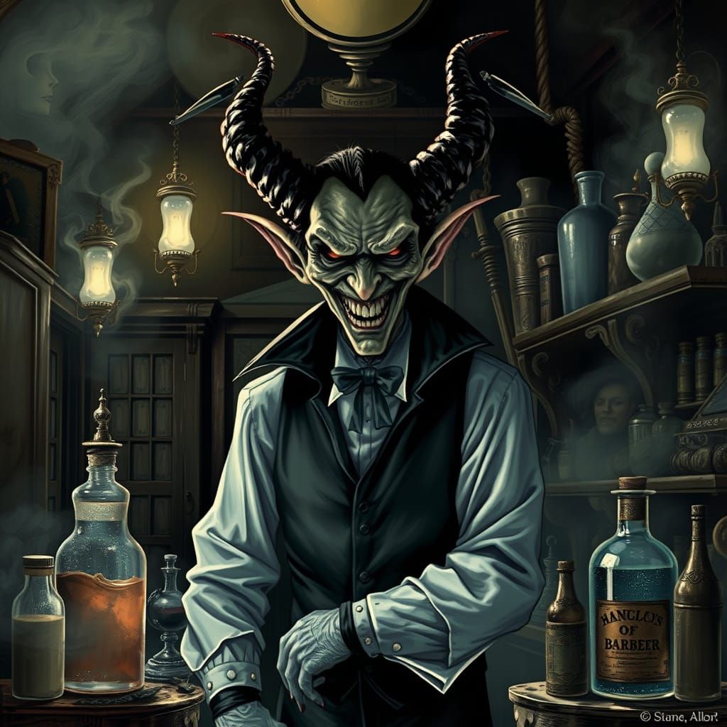 Gothic Barber Master of Victorian-Era Dark Arts