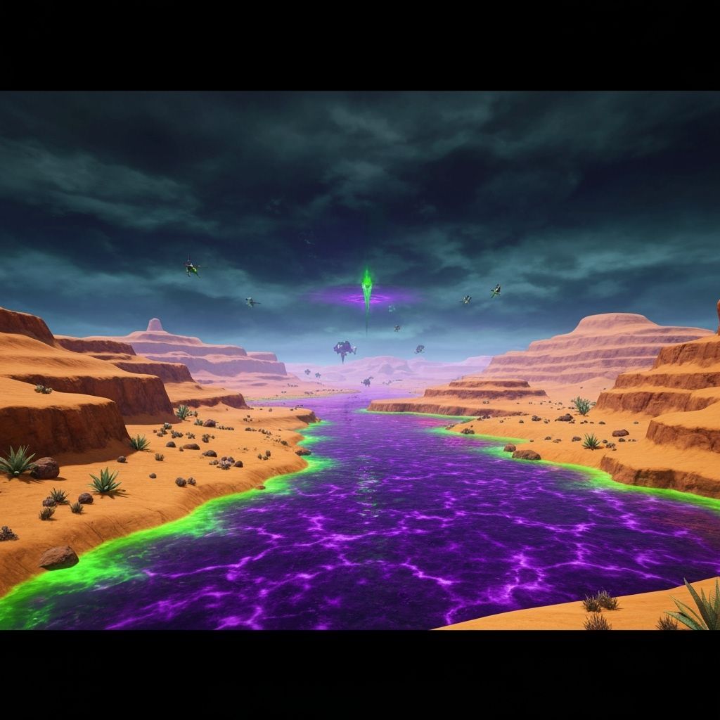 Dark Aether Dimension Agon Wastes from Metroid Prime 2