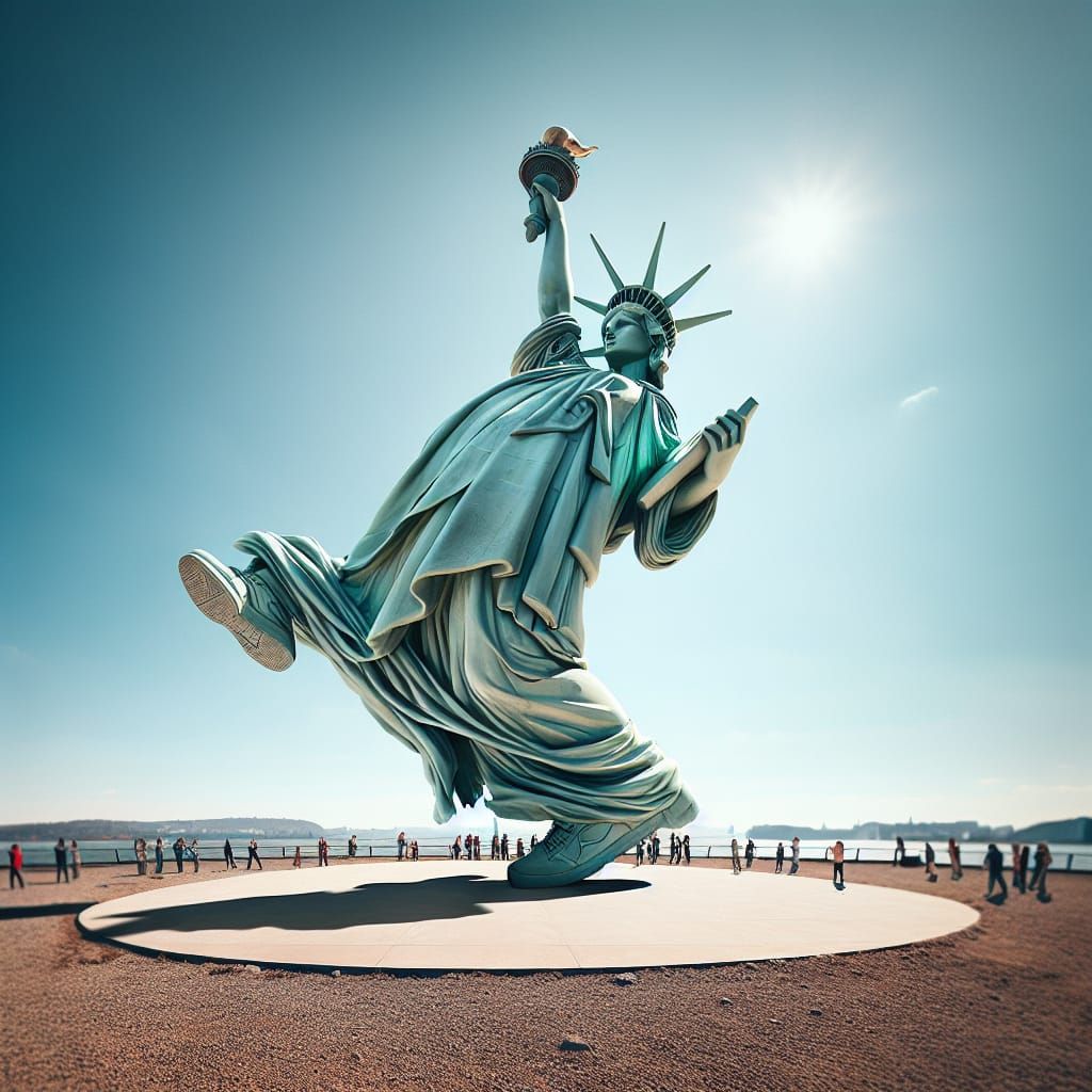 Statue of Liberty Breakdancing: An Unexpected Performance