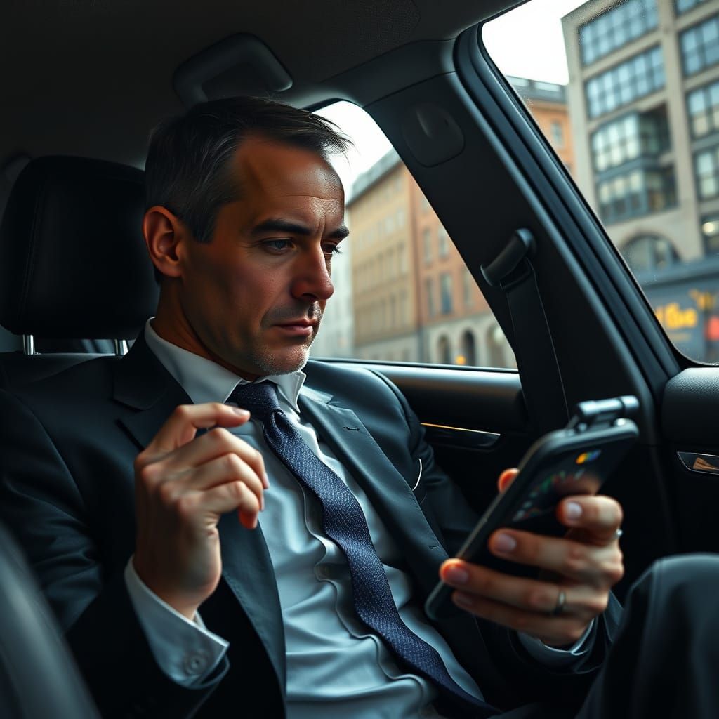 Formal Trader Surrounded by London Skyscrapers