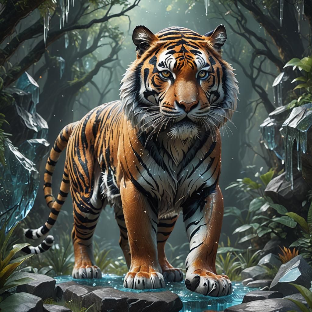 Crystal Tiger: Detailed Matte Painting in Unreal Engine