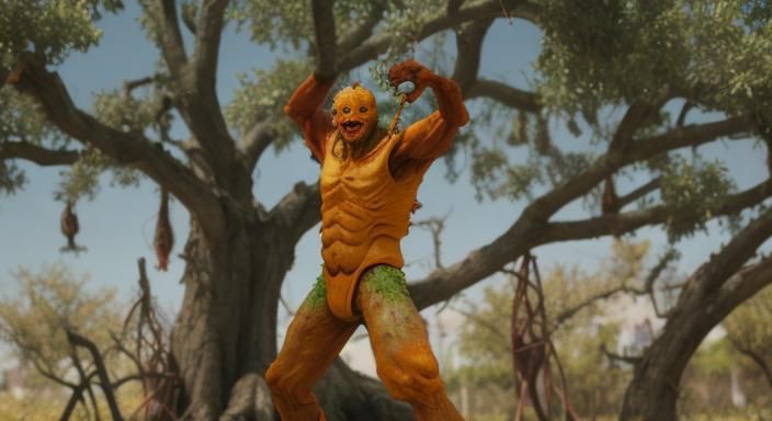 Decaying Orange Tree Monster: Professional Photography