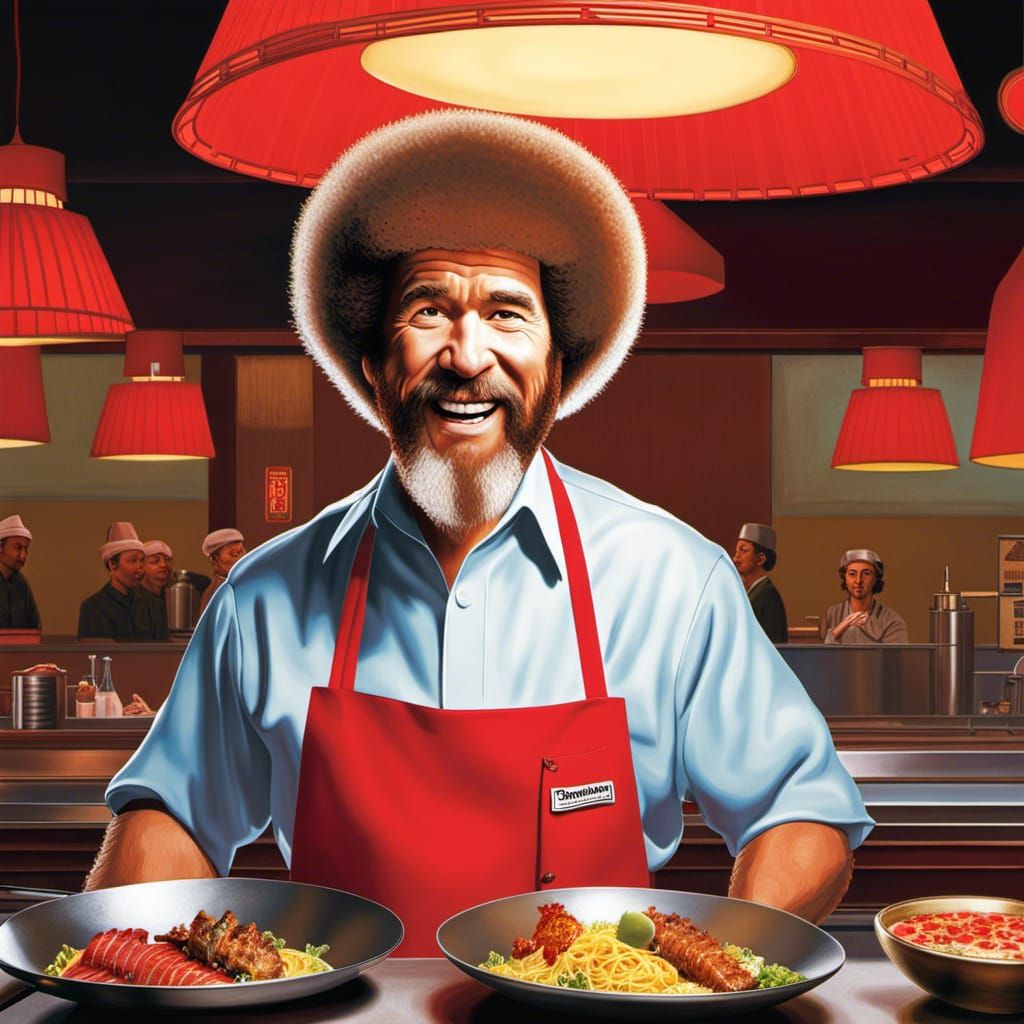 Bob Ross Benihana Chef