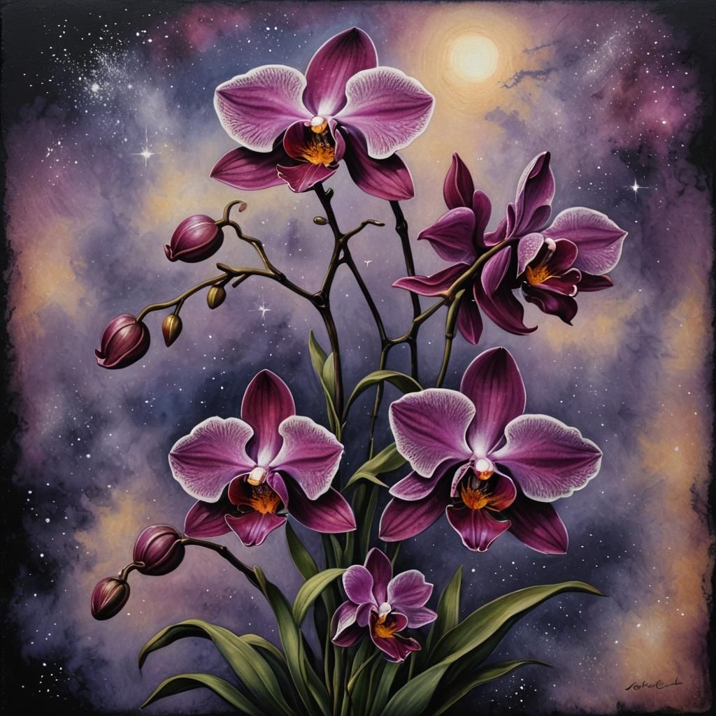 Works in Purple, Red and Black Series - 6