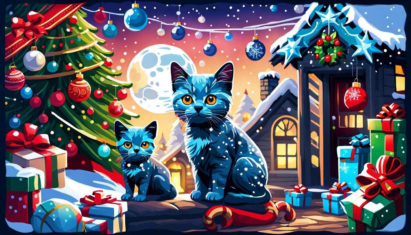 Festive Christmas Scene Generated by AI