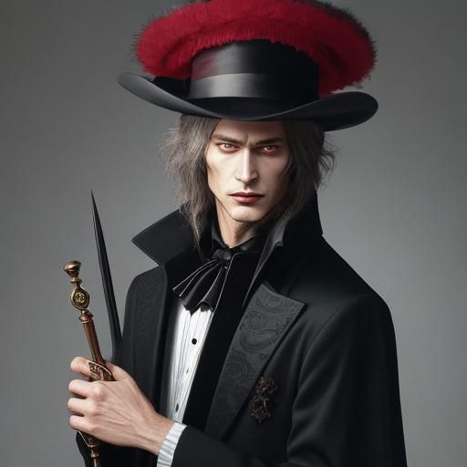 Vampire Portrait in Style of Russian Avant-Garde