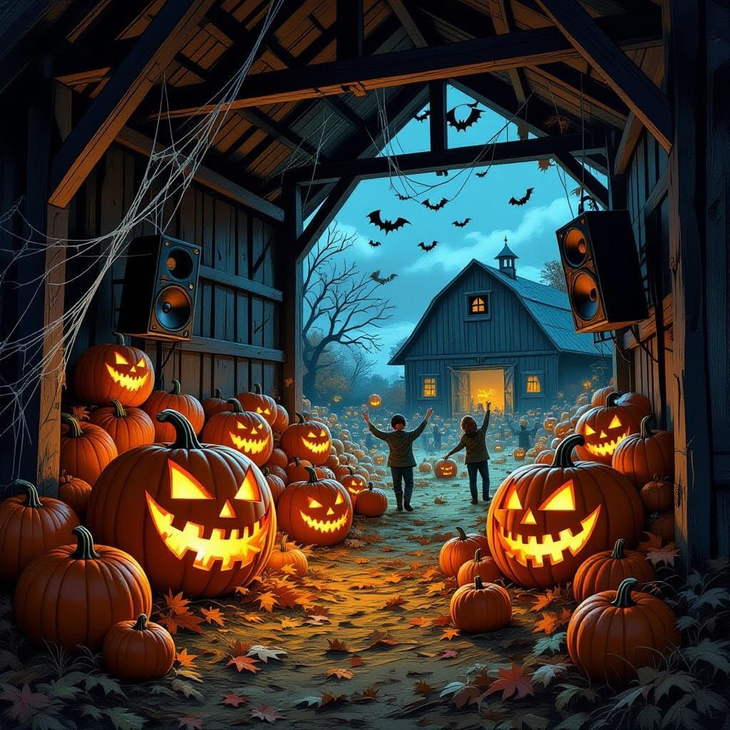 Menacing Pumpkins Devour Revellers at Gothic Horror Festival