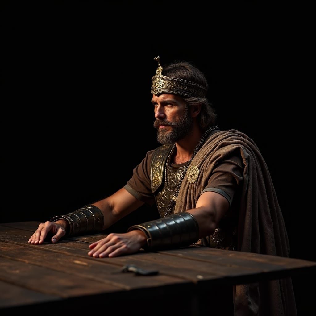 Alexander II of Macedon in Regal Ancient Macedonian Armor