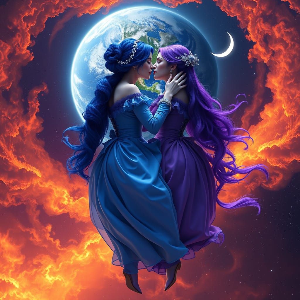 Cosmic Twin Lovers in Celestial Harmony