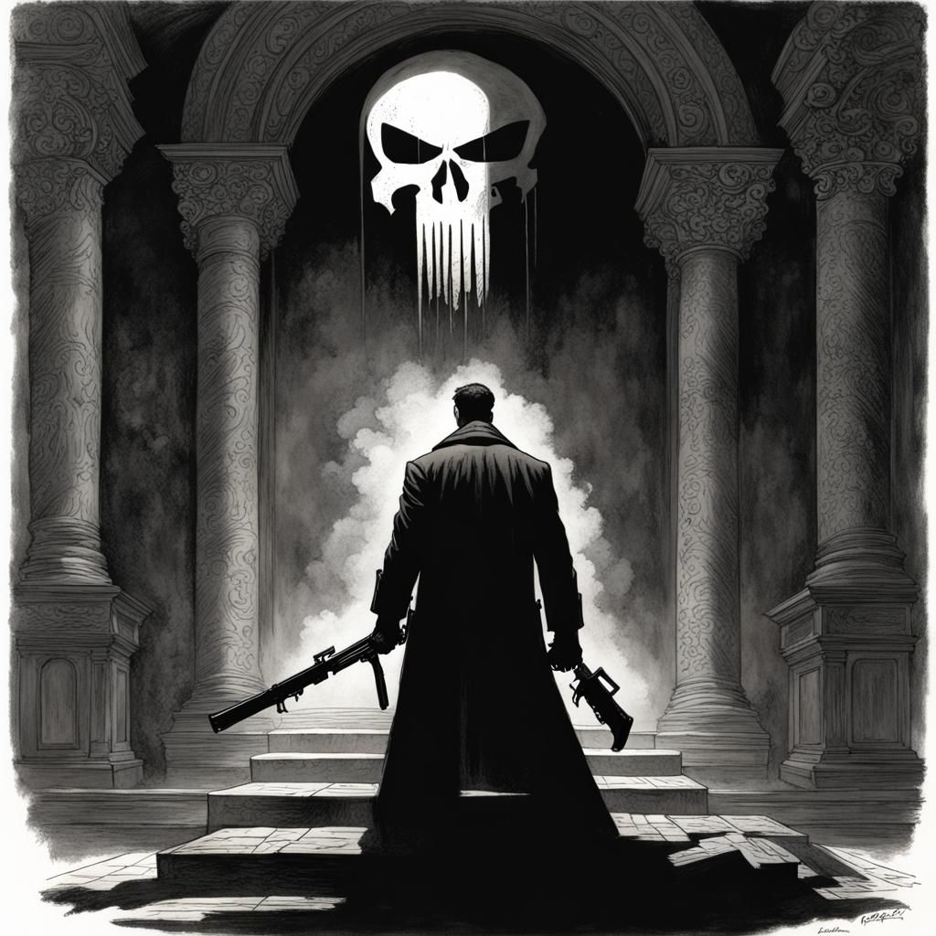 The Punisher in Horror Style