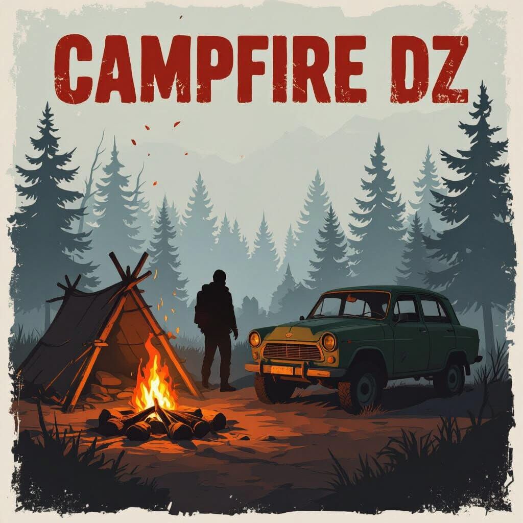 DayZ Post-Apocalyptic Campfire YouTube Banner