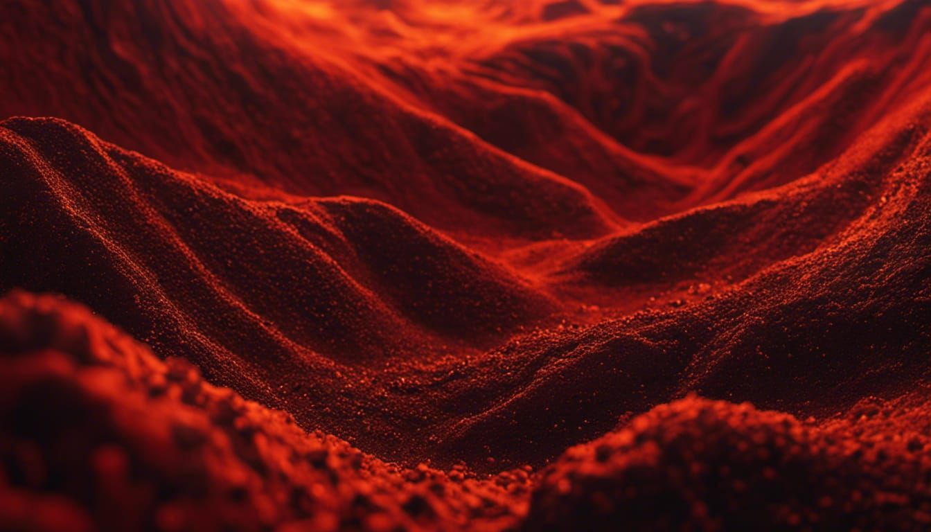 Fiery Hourglass in Hellscape: Photorealistic Rendering