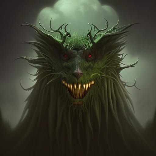 Eerie Bogeyman Portrait in Dark Fantasy Style