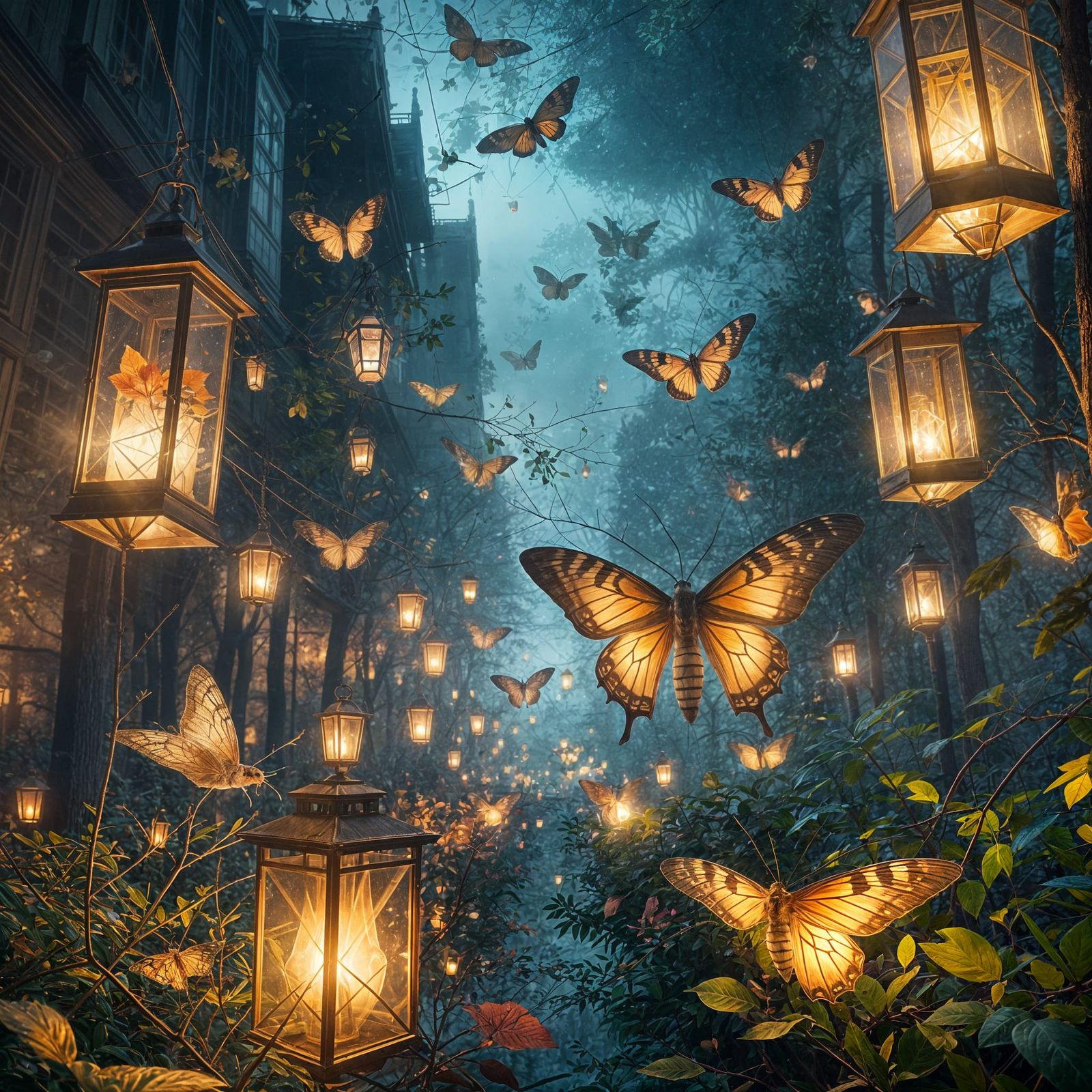 Moths Dancing in a City of Whispers