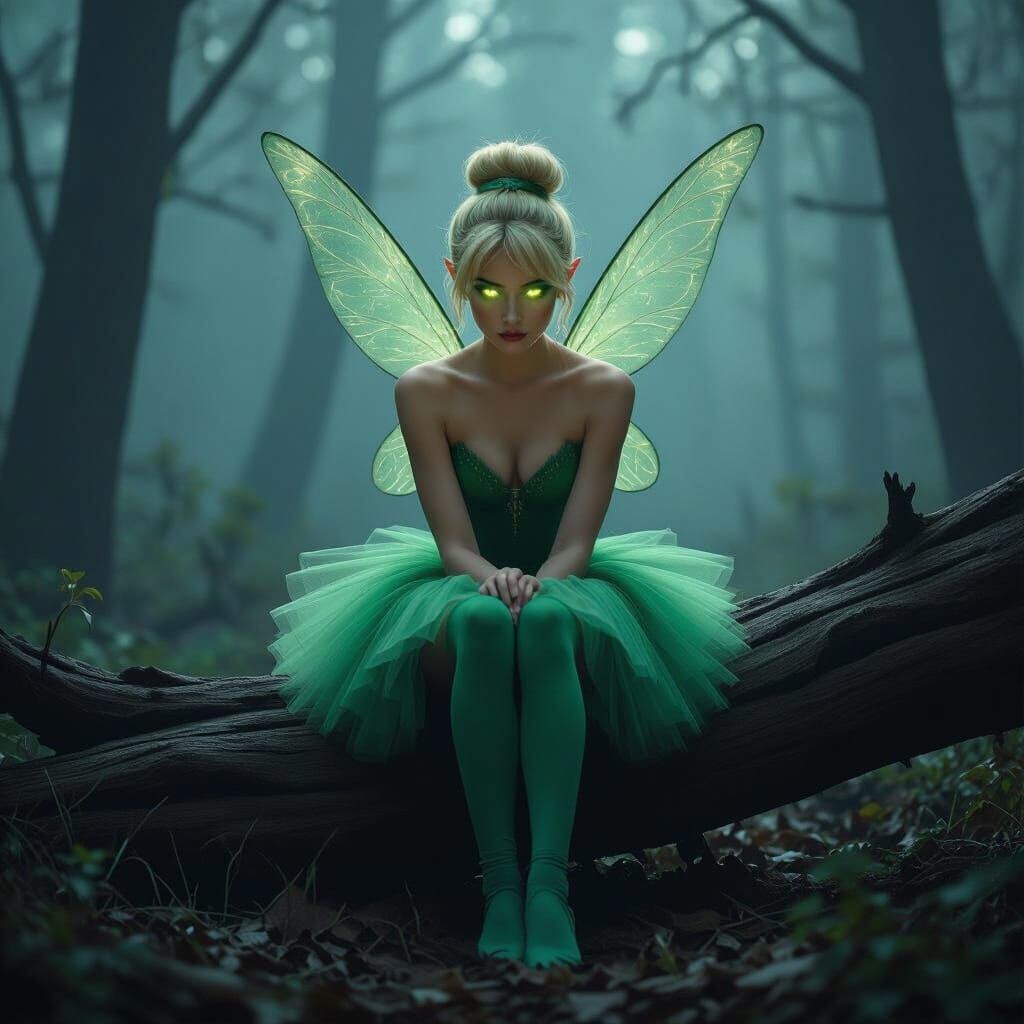 Tinkerbell in Misty Woods, Cinematic Lighting