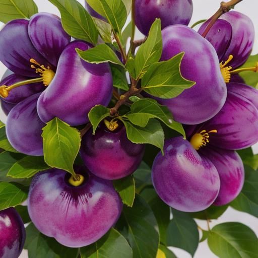 Realistic AI-Generated Image of a Plum