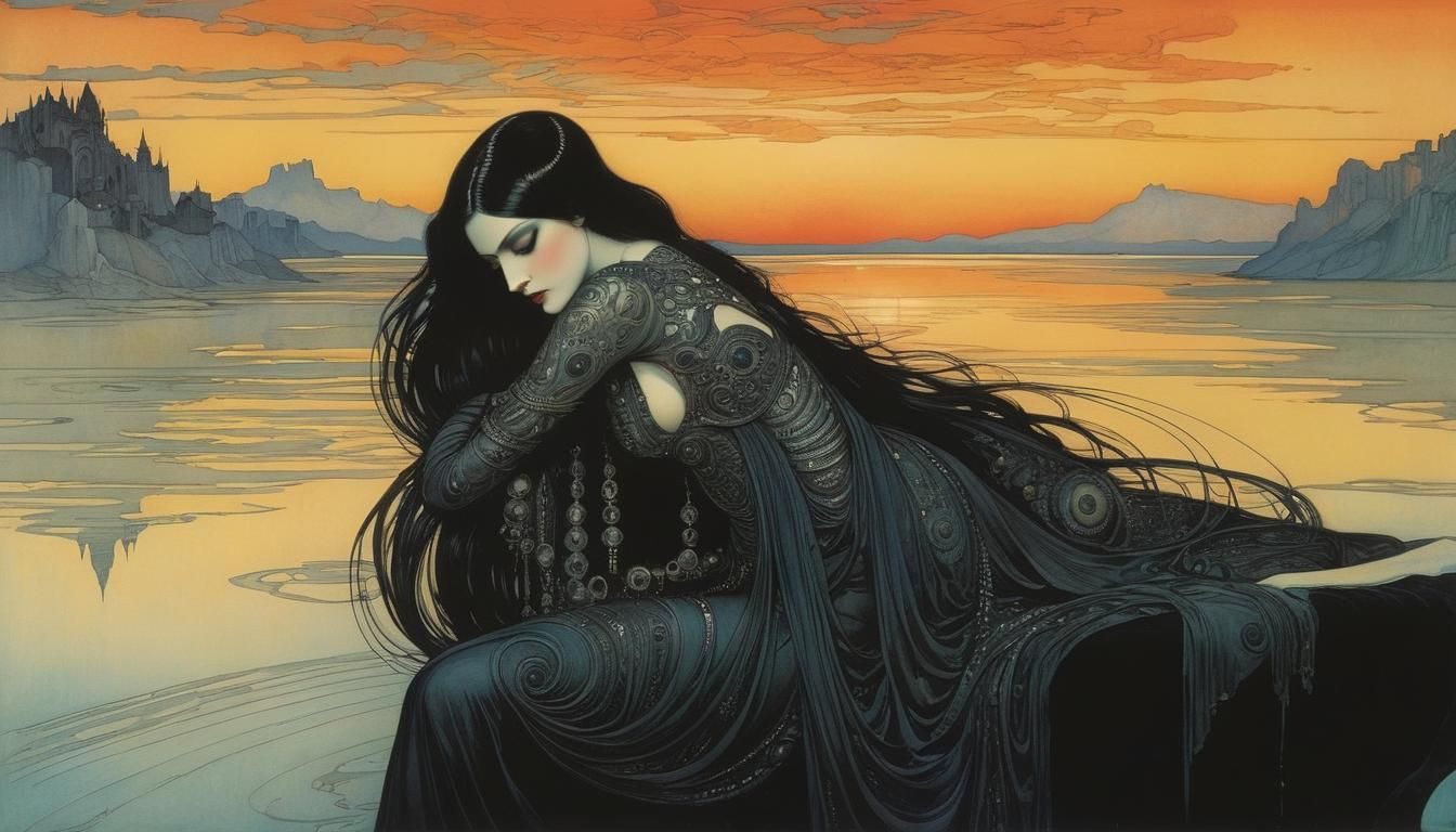 Detailed Lithograph in Varied Artistic Styles