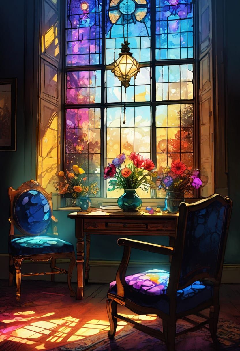 Nostalgic Floral Portrait in Dreamy Light