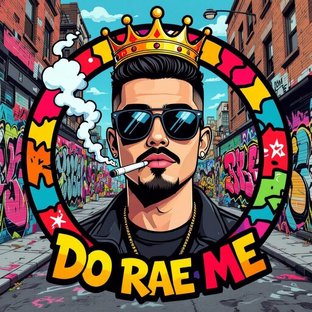 Street-Style Logo with Vaping King