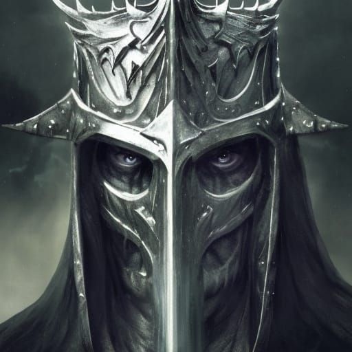 Witch King Portrait in Hyperrealistic Digital Art