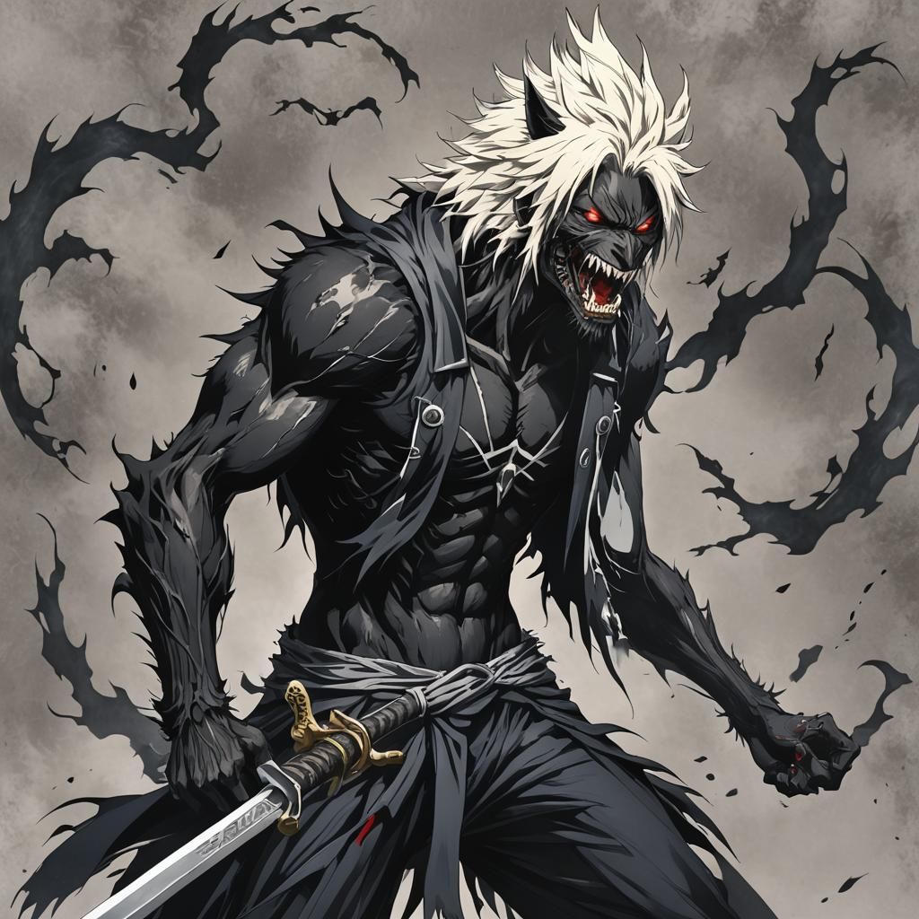 Werewolf Ichigo Kurosaki Unleashes Final Getsuga Tensho in a...