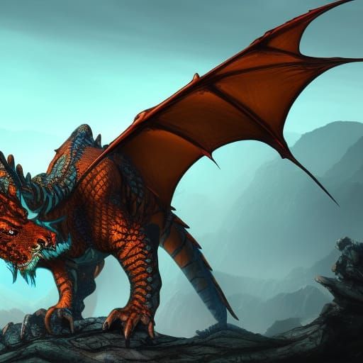 Dragon-Tiger Hybrid Concept Art