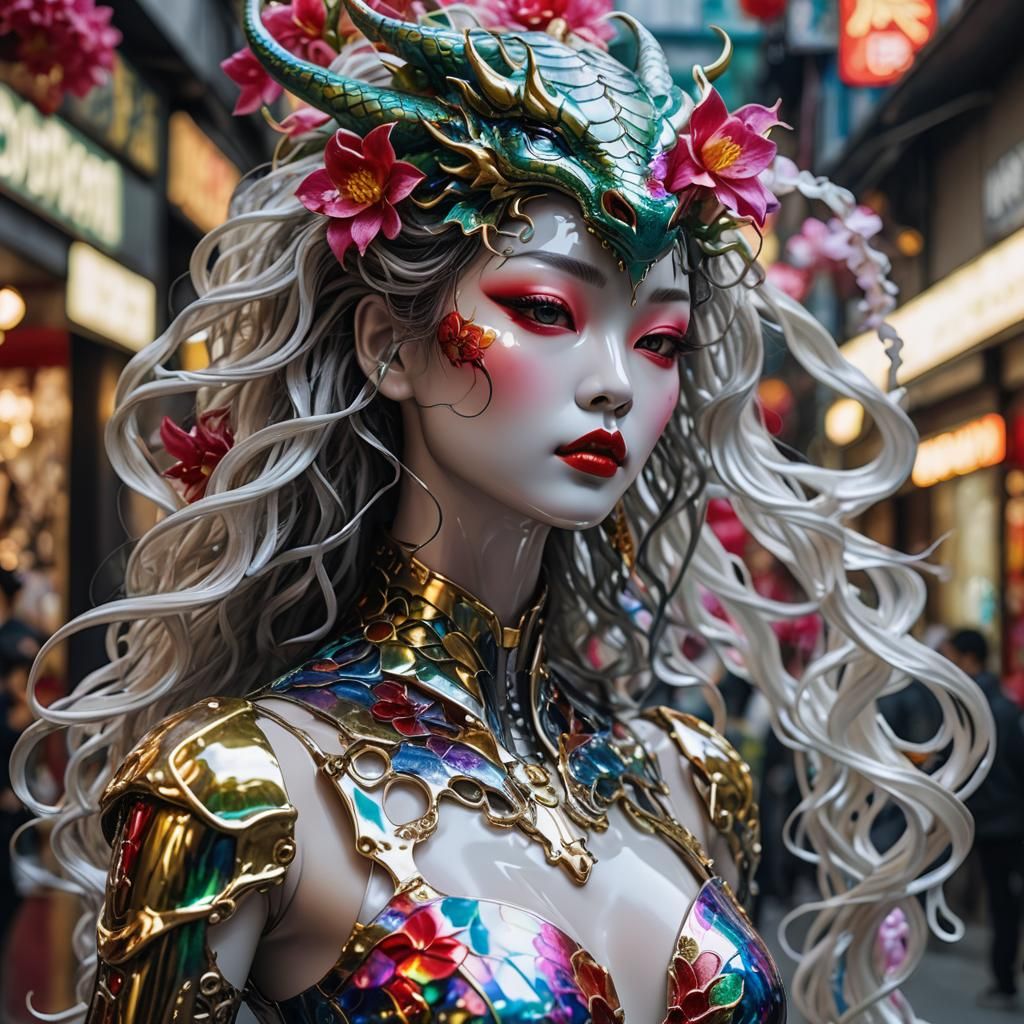 Iridescent Dragon Terminator on Hibiya Street