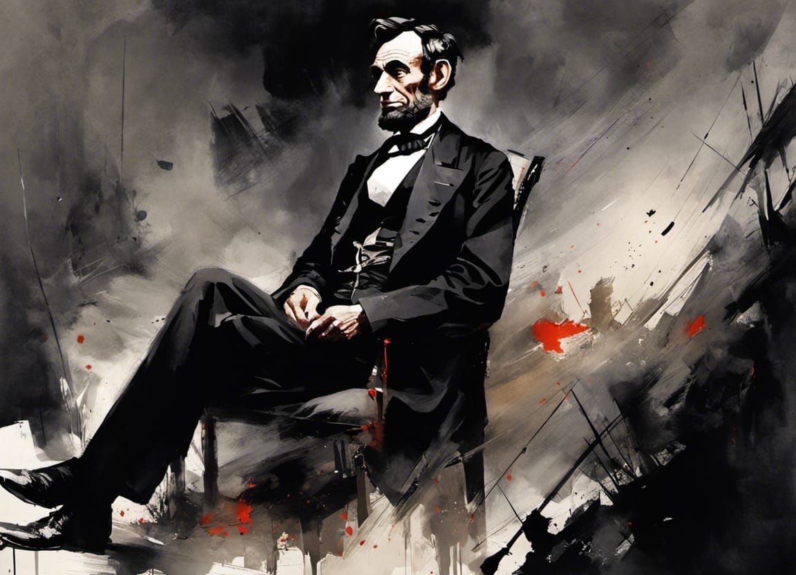 Lincoln Memorial Portrait Inspired by Russ Mills