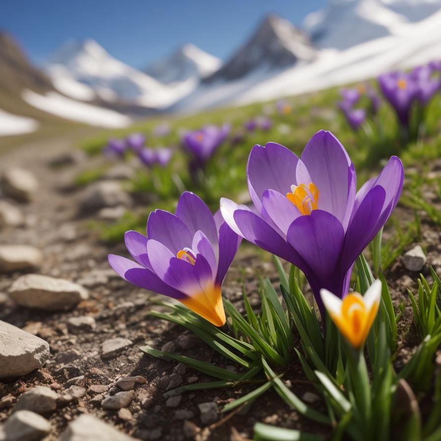 Spring Crocus Bloom: Professional Photography