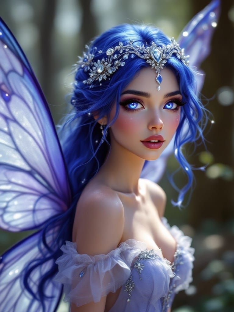 Whimsical Faerie in Enchanted Forest