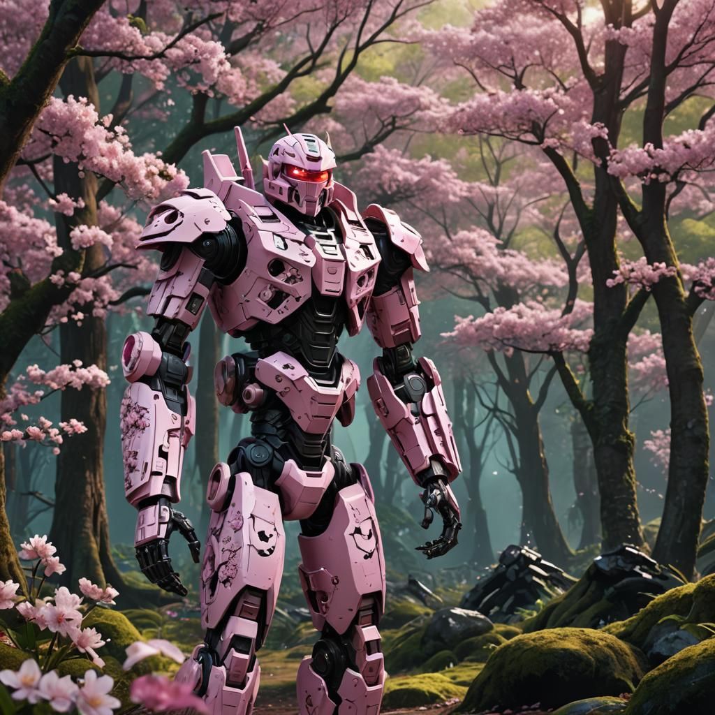 Bionicle Cherry Blossoms Forest Concept Art