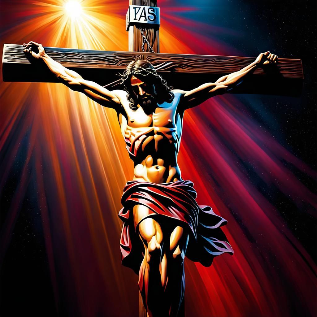 Jesus Christ hanging on the cross