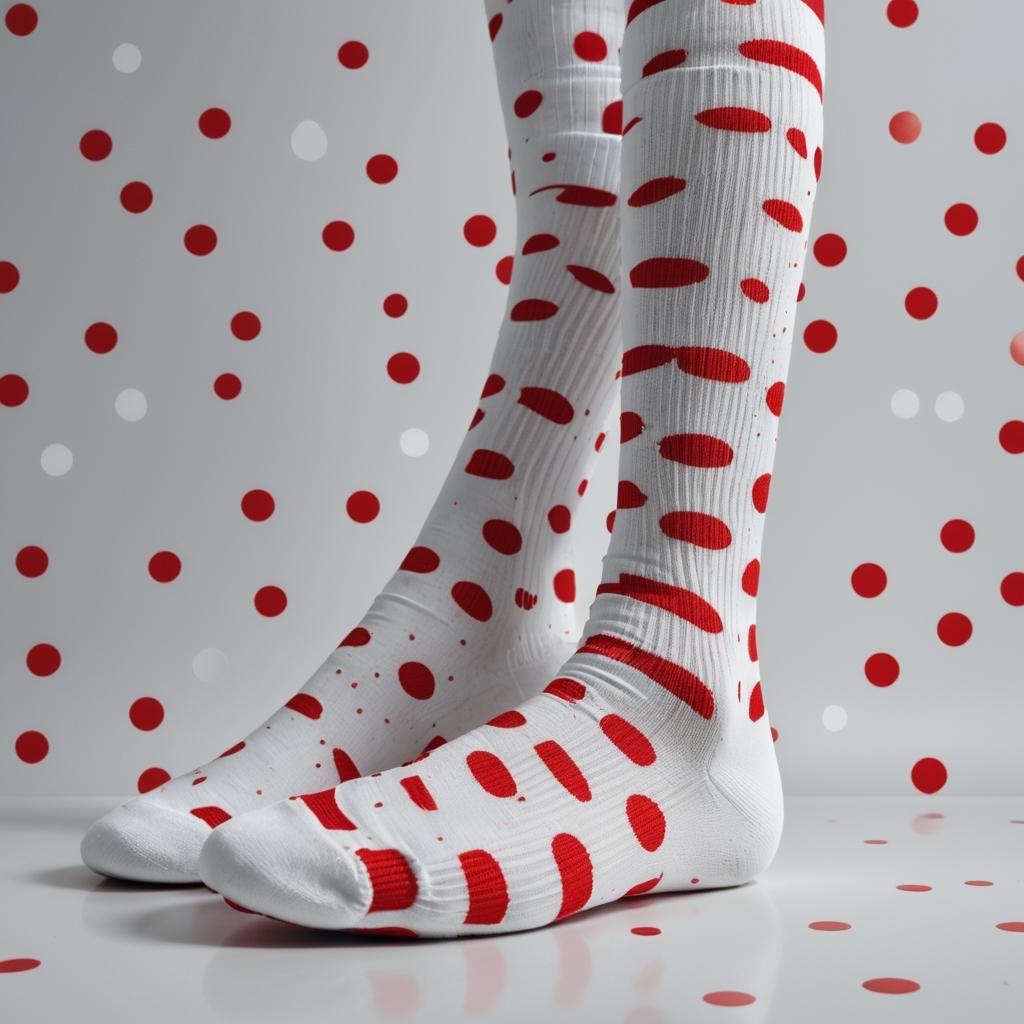 Pop Art Socks in Macro with Ben-Day Dots