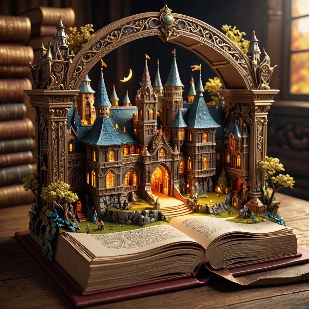 Epic Renaissance Fantasy World Unfolds in Mysterious 3D Pop-...