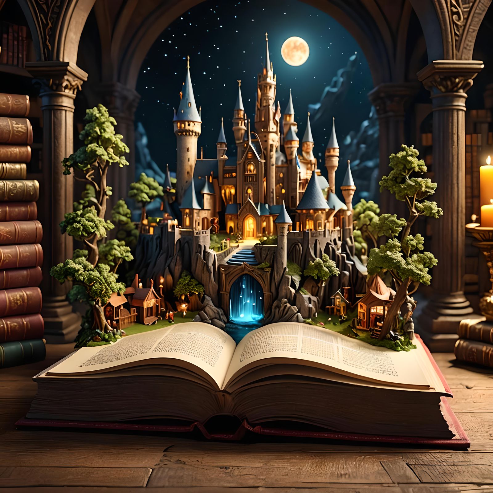 Renaissance Fantasy World Emerges from Pop-Up Book