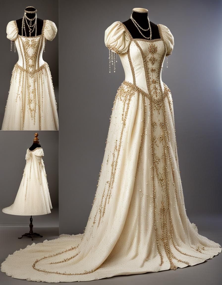 Sparkling Jeweled Renaissance Wedding Dress
