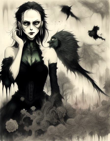 Contemplative Woman on Park Bench in Serene Setting