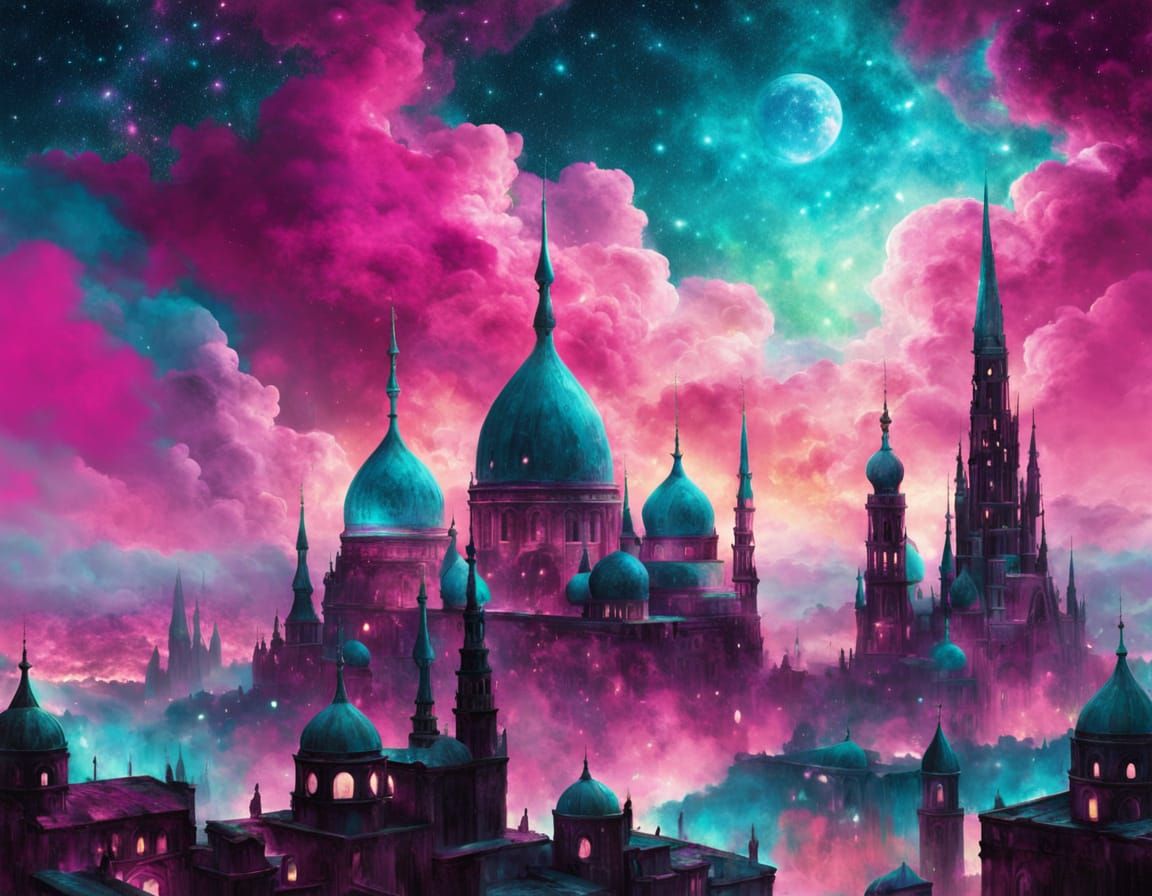 Galactic Fantasy City of Spires and Domes