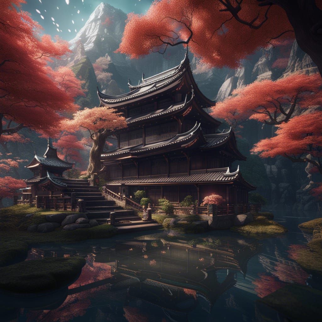 Beautiful Detailed Matte Painting of Kaguya Otsutsuki