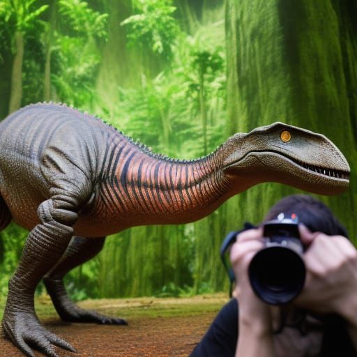 Jurassic Park Scene in Professional Photography Style