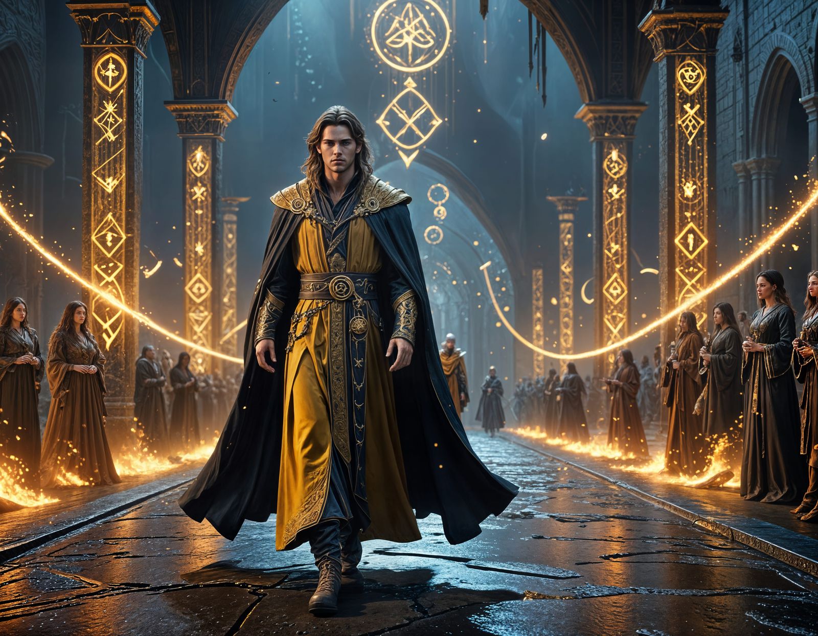 Fantastical Wizard Fashion Concept Art