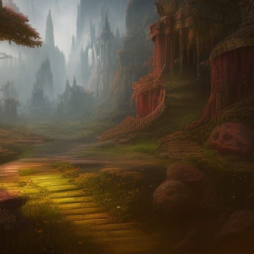 Fantastical Ohio Landscape in Detailed Matte Painting