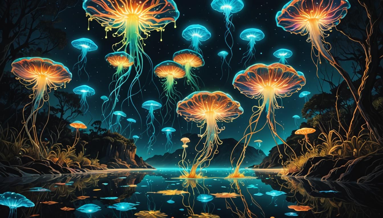 Bioluminescent Out-of-Body Experience: Holographic Astral Ar...