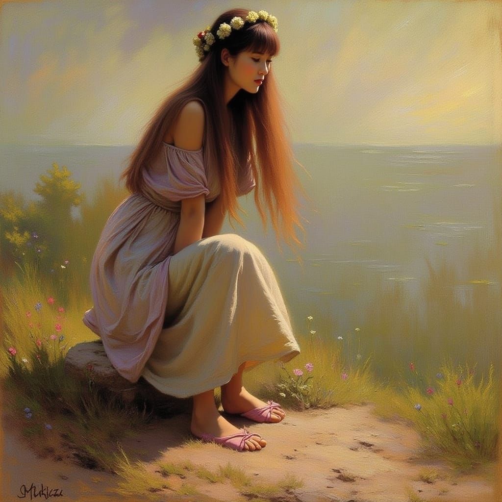 Abstract Neon and Chalk Art Fusion