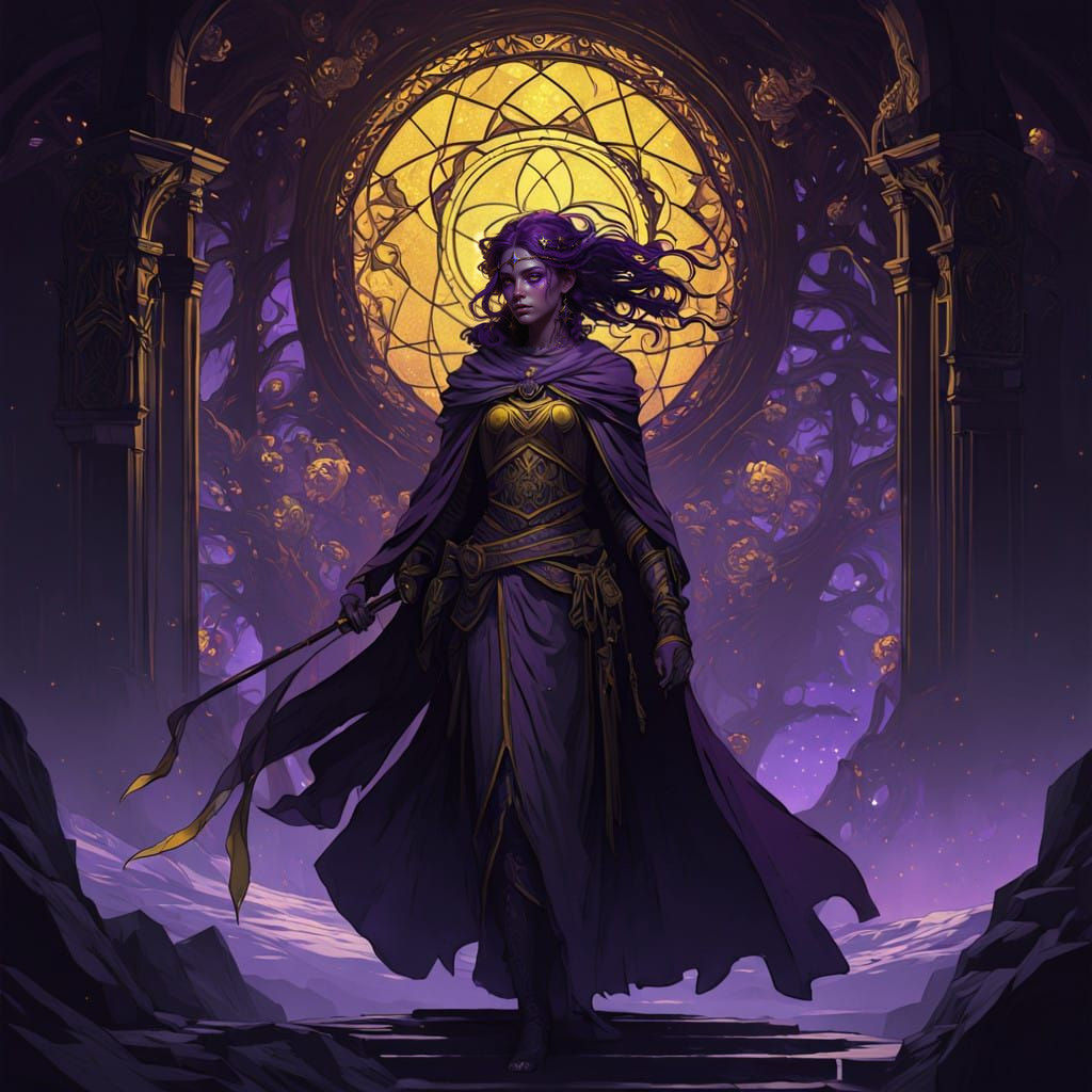 Surreal Celestial Masterpiece in Dark Fantasy Style