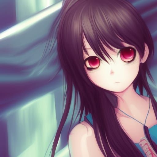 Lively Anime Scene in Japanese Manga Style